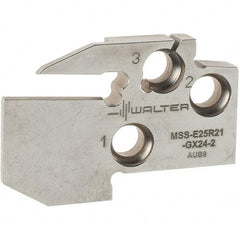 Walter - Right Hand Cut, Single End Indexable Cut-Off Blade - 0.827" Max Depth of Cut, MSS-E Blade - USA Tool & Supply