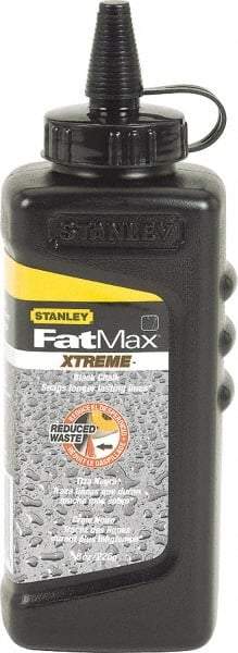 Stanley - 8 oz Container Chalk Refill - Black - USA Tool & Supply