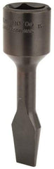 Proto - 1/2" Drive, 7/16" Wide x 0.07" Thick Blade, Standard Slotted Screwdriver Socket - 3-5/32" OAL - USA Tool & Supply