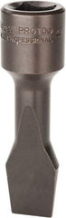 Proto - 1/2" Drive, 5/8" Wide x 0.11" Thick Blade, Standard Slotted Screwdriver Socket - 3-5/32" OAL - USA Tool & Supply