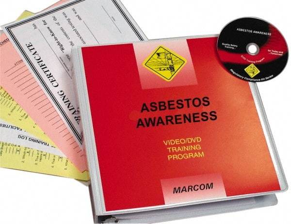 Marcom - Asbestos Awareness, Multimedia Training Kit - 14 Minute Run Time DVD, English and Spanish - USA Tool & Supply