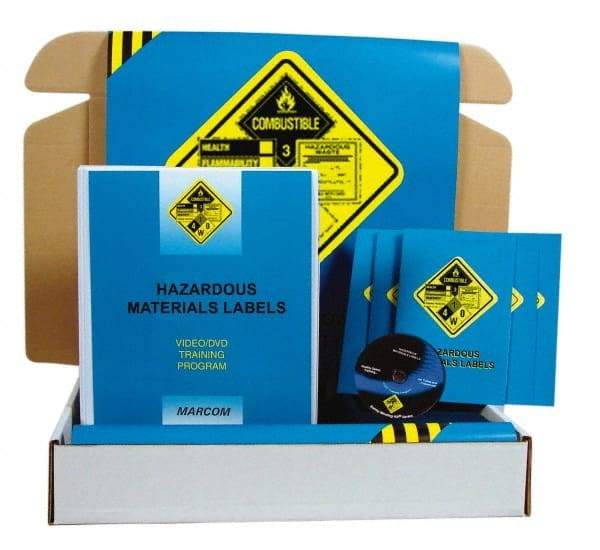 Marcom - Hazardous Materials Labels, Multimedia Training Kit - 22 Minute Run Time DVD, English and Spanish - USA Tool & Supply