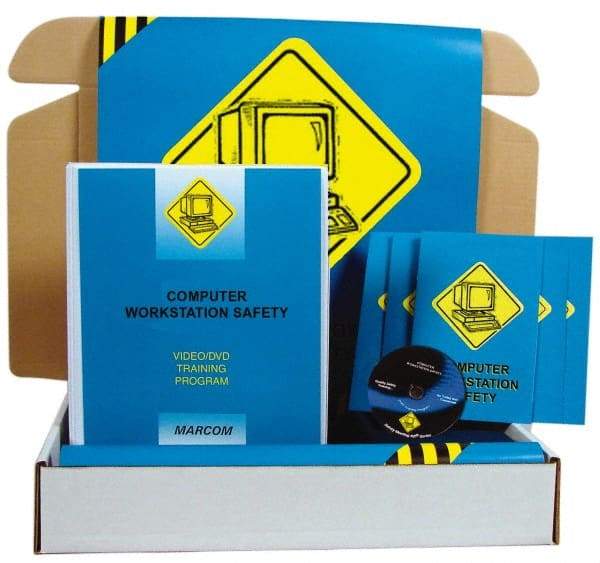 Marcom - Computer Workstation Safety, Multimedia Training Kit - 18 Minute Run Time DVD, English and Spanish - USA Tool & Supply