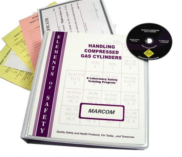 Marcom - Handling of Compressed Gas Cylinders, Multimedia Training Kit - DVD, English - USA Tool & Supply