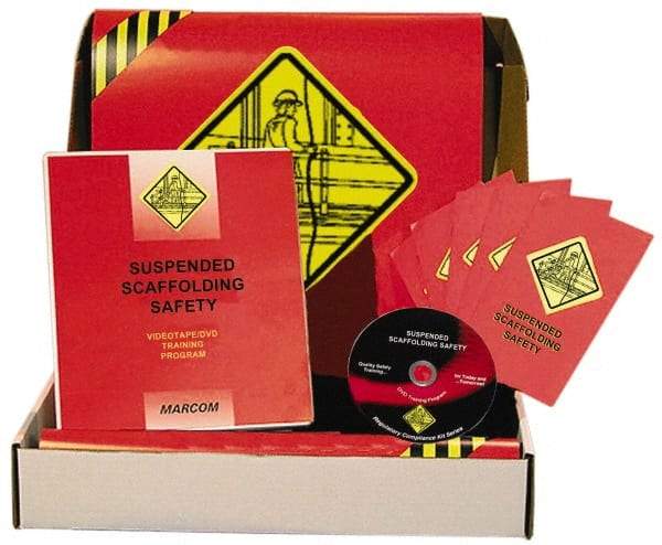 Marcom - Suspended Scaffolding Safety, Multimedia Training Kit - 20 Minute Run Time DVD, English and Spanish - USA Tool & Supply