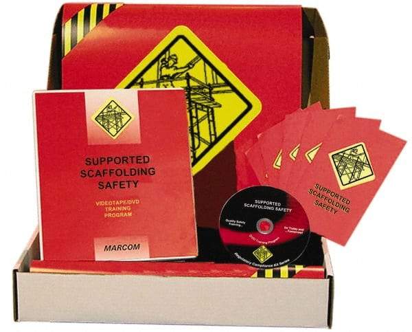 Marcom - Supported Scaffolding Safety, Multimedia Training Kit - 20 Minute Run Time DVD, English and Spanish - USA Tool & Supply