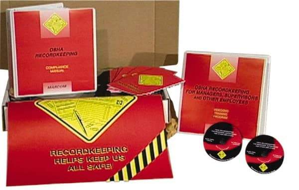 Marcom - OSHA Recordkeeping for Managers, Supervisors and Employees, Multimedia Training Kit - 37 Minute Run Time DVD, English and Spanish - USA Tool & Supply