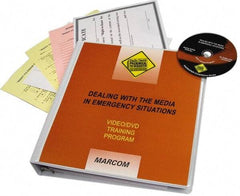 Marcom - Dealing with the Media in Emergency Situations, Multimedia Training Kit - 14 min Run Time DVD, English & Spanish - USA Tool & Supply