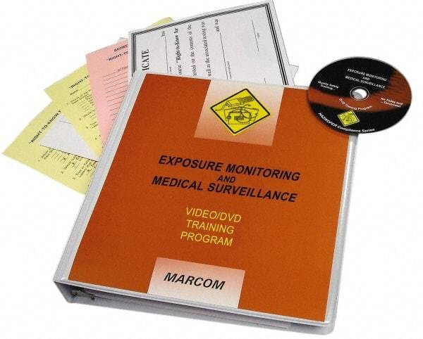 Marcom - Exposure Monitoring & Medical Surveillance, Multimedia Training Kit - 20 min Run Time DVD, English & Spanish - USA Tool & Supply