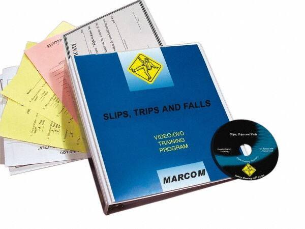 Marcom - Slips, Trips and Falls, Multimedia Training Kit - 17 Minute Run Time DVD, English and Spanish - USA Tool & Supply