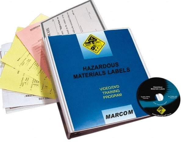 Marcom - Hazardous Materials Labels, Multimedia Training Kit - 22 Minute Run Time DVD, English and Spanish - USA Tool & Supply