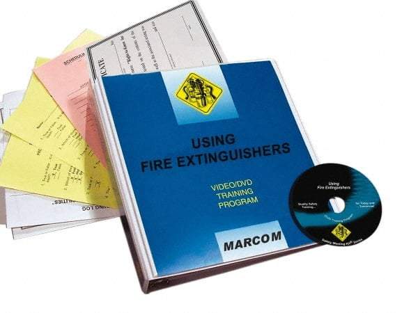 Marcom - Using Fire Extinguishers, Multimedia Training Kit - 18 Minute Run Time DVD, English and Spanish - USA Tool & Supply