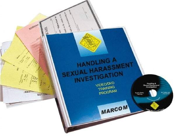 Marcom - Handling a Sexual Harassment Investigation, Multimedia Training Kit - 20 Minute Run Time DVD, English and Spanish - USA Tool & Supply