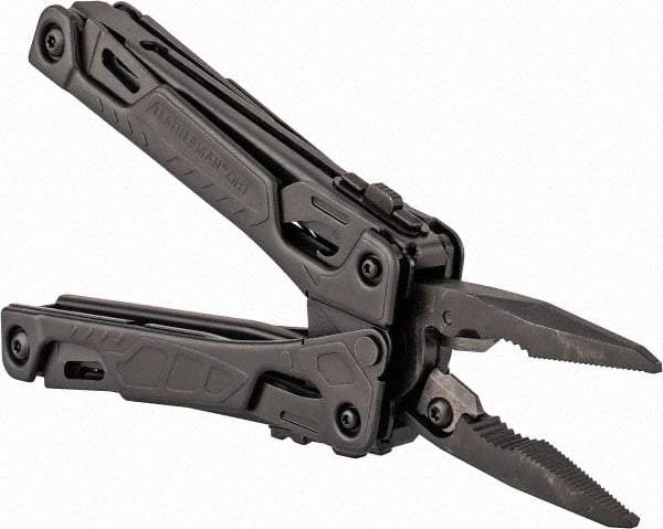 Leatherman - 16 Piece, Multi-Tool Set - Black, 6-1/2" OAL, 4-1/2" Closed Length - USA Tool & Supply