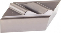 Kennametal - NPR1305, KCU10 Grade Carbide Profiling Insert - AlTiN Finish, 55° Incl Angle, Parallelogram, 0.608" Side Length, 3/16" Thick, 0.13mm Corner Radius - USA Tool & Supply