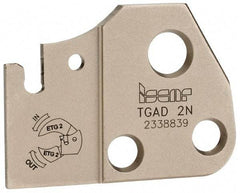 Iscar - 0.071 to 0.0945" Groove Width, Neutral Cut, Indexable Grooving Blade - TAG N.., TAG R/L.. Insert Style, Series Tang-Grip - USA Tool & Supply