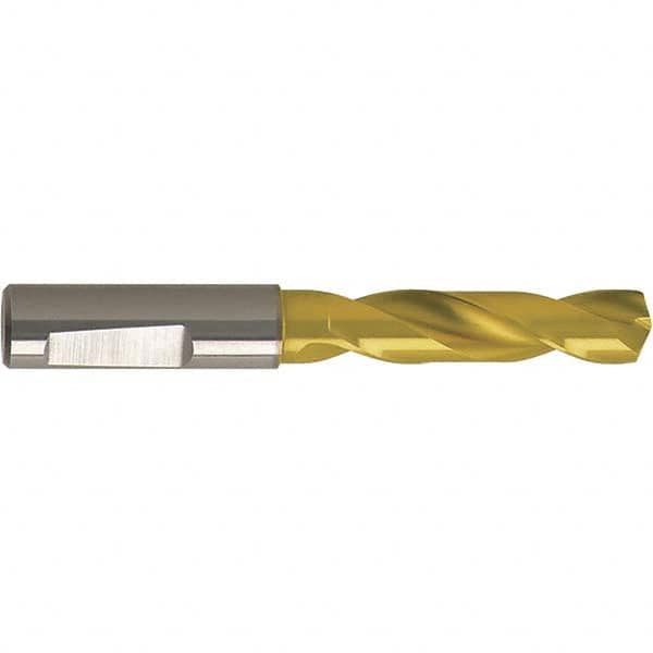 Guhring - 13.4mm 140° Spiral Flute Solid Carbide Screw Machine Drill Bit - USA Tool & Supply