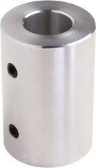 Climax Metal Products - 1-1/8" Inside x 2-1/8" Outside Diam, Set Screw Rigid Coupling - 3" Long - USA Tool & Supply