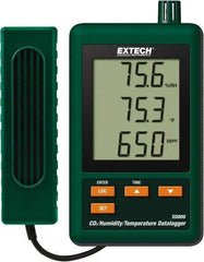 Extech - 32 to 122°F, 10 to 90% Humidity Range, Temp, CO2 Recorder - USA Tool & Supply