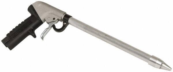 Guardair - 120 Max psi Whisper Jet Pistol Grip Blow Gun - 3/8 NPT, 12" Tube Length, Aluminum - USA Tool & Supply