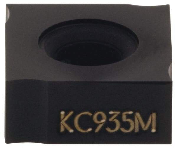 Kennametal - SNHX12L5 GP Grade KCPK30 Carbide Milling Insert - TiN/TiCN/Al2O3 Finish, 0.2126" Thick, 1/2" Inscribed Circle - USA Tool & Supply