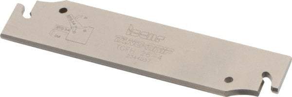 Iscar - 1.0236" Blade Height, 0.1339" Blade Width, 4.3307" OAL, Neutral Cut, Single End Indexable Cut-Off Blade - TGFH Blade, Sumo-Grip, Tang-Grip Series - USA Tool & Supply