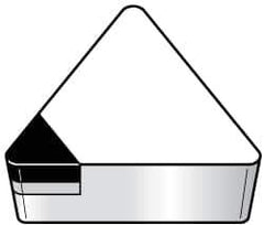 Kennametal - TPG543 Grade KC850 Carbide Turning Insert - TiC/TiCN/TiN Finish, 60° Triangle, 5/8" Inscr Circle, 1/4" Thick, 3/64" Corner Radius - USA Tool & Supply
