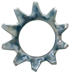 Value Collection - #6 Screw, 0.15" ID, Stainless Steel External Tooth Lock Washer - 0.298" OD, Grade 410 - USA Tool & Supply