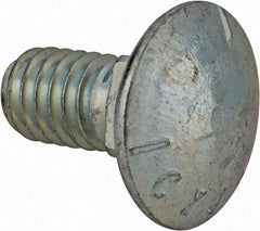 Value Collection - 5/16-18 UNC 5/8" Length Under Head, Standard Square Neck, Carriage Bolt - Grade 5 Steel, Zinc-Plated Finish - USA Tool & Supply