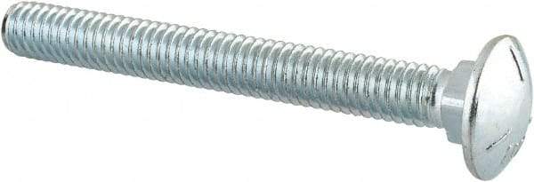 Value Collection - 5/16-18 UNC 2-3/4" Length Under Head, Standard Square Neck, Carriage Bolt - Grade 5 Steel, Zinc-Plated Finish - USA Tool & Supply