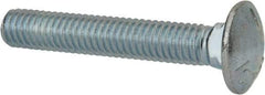 Value Collection - 3/8-16 UNC 2-1/4" Length Under Head, Standard Square Neck, Carriage Bolt - Grade 5 Steel, Zinc-Plated Finish - USA Tool & Supply