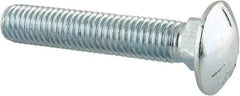 Value Collection - 1/2-13 UNC 2-3/4" Length Under Head, Standard Square Neck, Carriage Bolt - Grade 5 Steel, Zinc-Plated Finish - USA Tool & Supply