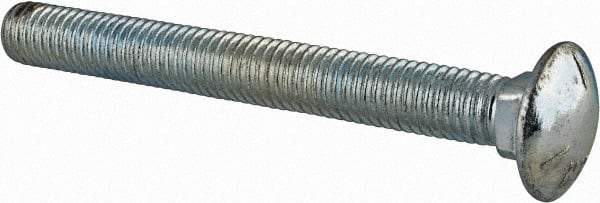 Value Collection - 1/2-13 UNC 4-1/2" Length Under Head, Standard Square Neck, Carriage Bolt - Grade 5 Steel, Zinc-Plated Finish - USA Tool & Supply