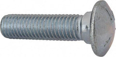 Value Collection - 5/8-11 UNC 2-1/2" Length Under Head, Standard Square Neck, Carriage Bolt - Grade 5 Steel, Zinc-Plated Finish - USA Tool & Supply