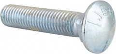 Value Collection - 5/8-11 UNC 3" Length Under Head, Standard Square Neck, Carriage Bolt - Grade 5 Steel, Zinc-Plated Finish - USA Tool & Supply