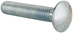 Value Collection - 5/8-11 UNC 3-1/4" Length Under Head, Standard Square Neck, Carriage Bolt - Grade 5 Steel, Zinc-Plated Finish - USA Tool & Supply