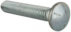 Value Collection - 5/8-11 UNC 3-1/2" Length Under Head, Standard Square Neck, Carriage Bolt - Grade 5 Steel, Zinc-Plated Finish - USA Tool & Supply