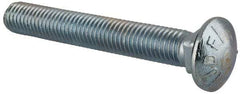 Value Collection - 5/8-11 UNC 4-1/2" Length Under Head, Standard Square Neck, Carriage Bolt - Grade 5 Steel, Zinc-Plated Finish - USA Tool & Supply