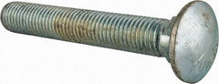 Value Collection - 3/4-10 UNC 5" Length Under Head, Standard Square Neck, Carriage Bolt - Grade 5 Steel, Zinc-Plated Finish - USA Tool & Supply