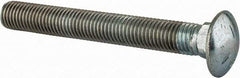 Value Collection - 3/4-10 UNC 6" Length Under Head, Standard Square Neck, Carriage Bolt - Grade 5 Steel, Zinc-Plated Finish - USA Tool & Supply