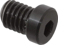 Mitee-Bite - 3/8-16, 1/2" Length, Carbon Steel, Black Oxide Finish, Cam Clamp Screw - 3/16" Drive, Use with Mitee-Bite Fixture Clamps - USA Tool & Supply