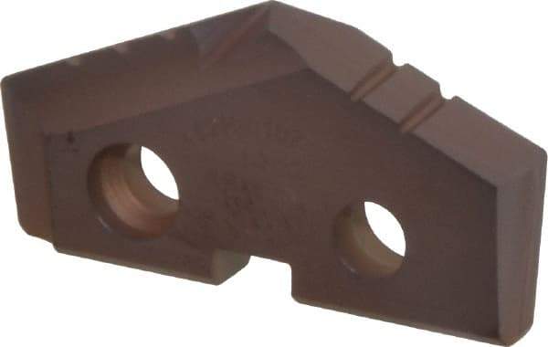 Allied Machine and Engineering - 1-7/32" Diam x 3/16" Thick, Seat Code 2, 132° Included Angle Spade Drill Insert - AM200 Coated, Cobalt, Grade Super Cobalt, Series GEN2 T-A - USA Tool & Supply