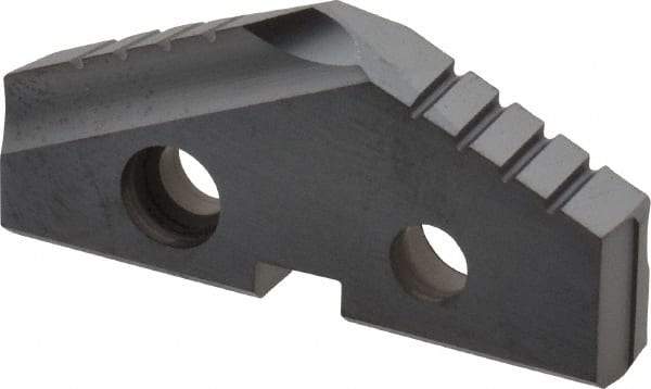 Allied Machine and Engineering - 1-11/32" Diam x 3/16" Thick, Seat Code 2, 132° Included Angle Spade Drill Insert - TiCN Coated, Cobalt, Grade Super Cobalt, Series T-A - USA Tool & Supply
