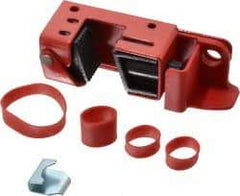 Master Lock - Polymer/Steel Tall & Wide Toggle Circuit Breaker Lockout - 120/240 Volt, 1 Padlock - USA Tool & Supply