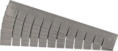 Quantum Storage - 17.4" Wide x 2-1/2" High, Gray Bin Divider - Use with DG93030 - USA Tool & Supply