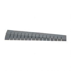 Quantum Storage - 22.4" Wide x 3" High, Gray Bin Divider - Use with DG93030 - USA Tool & Supply