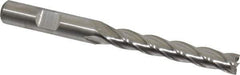 Niagara Cutter - 5/16", 2" LOC, 3/8" Shank Diam, 3-3/4" OAL, 4 Flute, Cobalt Square End Mill - Single End, Uncoated, Spiral Flute, 30° Helix, Centercutting, Right Hand Cut, Right Hand Flute - USA Tool & Supply