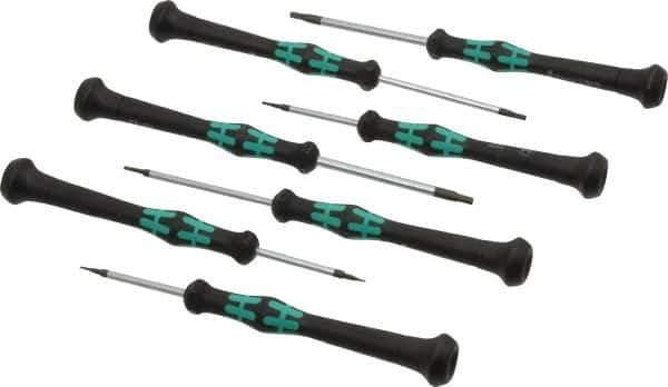 Wera - 7 Piece, 0.7 to 3mm Hex Driver Set - Comes in Cardboard Box - USA Tool & Supply