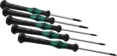 Wera - 5 Piece, 1.3 to 3mm Ball End Hex Driver Set - Comes in Display Box - USA Tool & Supply