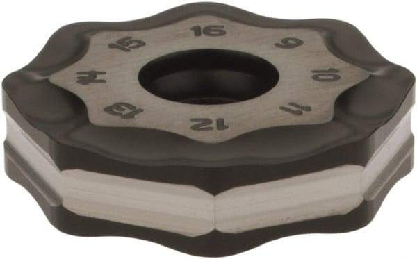 Seco - ONMU090520 M14 Grade MP1500 Carbide Milling Insert - TiCN/Al2O3 Finish, 0.228" Thick, 0.866" Inscribed Circle - USA Tool & Supply